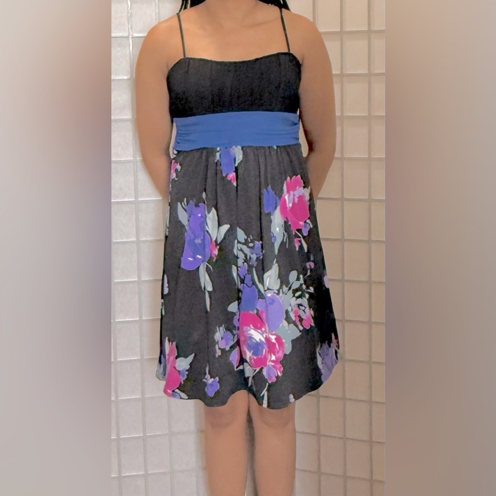 Floral Jolie Dress with Spaghetti Straps - Size 6